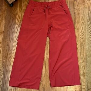 Athleta wide leg cropped pant